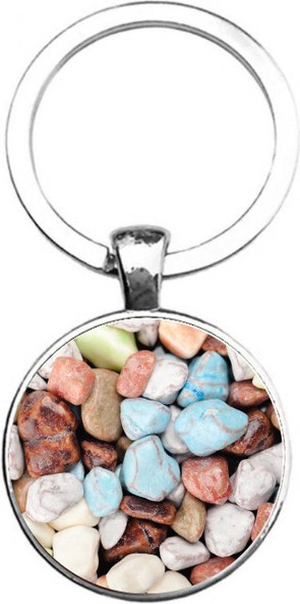 Sleutelhanger Glas - Stenen