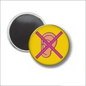 Button Met Magneet 58 MM - Slechthorend - NIET VOOR KLEDING
