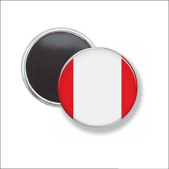 Button Met Magneet 58 MM - Vlag Zweden - NIET VOOR KLEDING