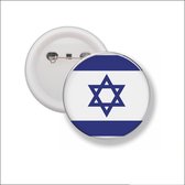 Button Met Speld 58 MM - Vlag Israel