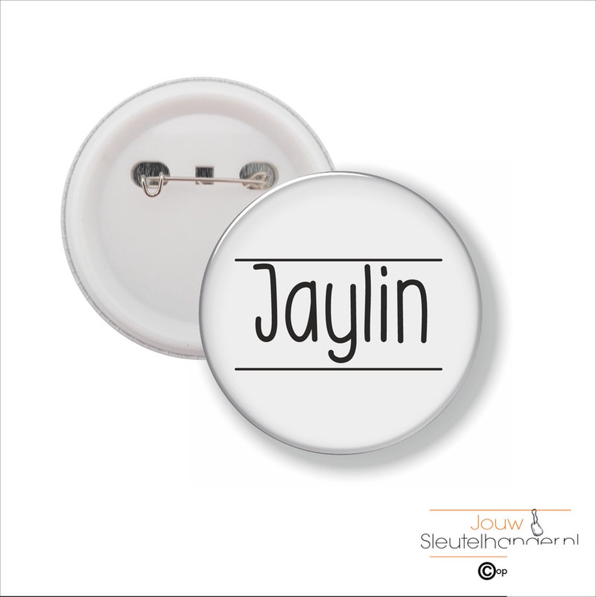 Button Met Speld 58 MM - Jaylin