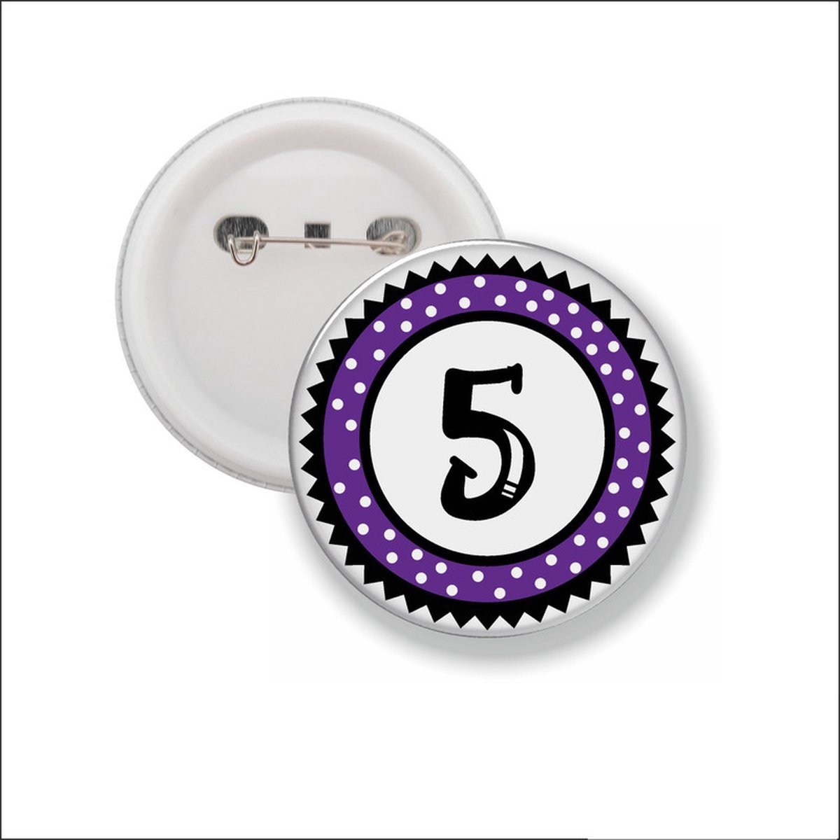 Button Met Speld 58 MM - 5