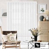 Bol.com Glow Thuis - vitrage - kant en klaar - klassieke stijl - wit - 300 x 250 cm aanbieding