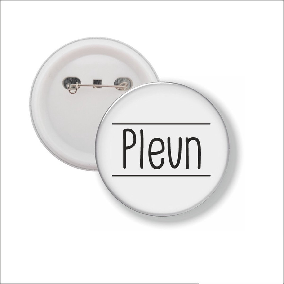 Button Met Speld 58 MM - Pleun