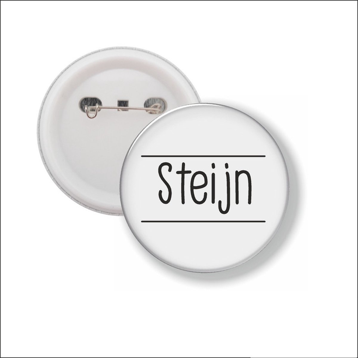 Button Met Speld 58 MM - Steijn