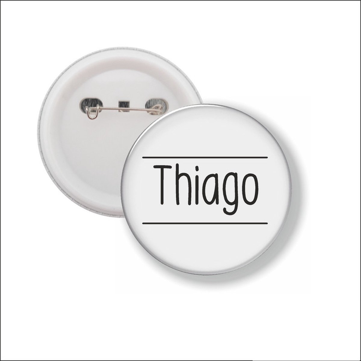 Button Met Speld 58 MM - Thiago