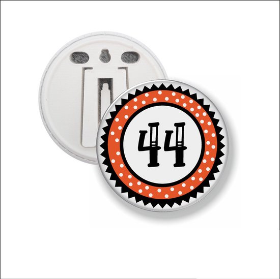 Button Met Speld 58 MM - Hoera 24 Jaar - 7422209958952