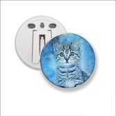 Button Met Clip - Kat