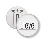 Button Met Clip 58 MM - Lieve