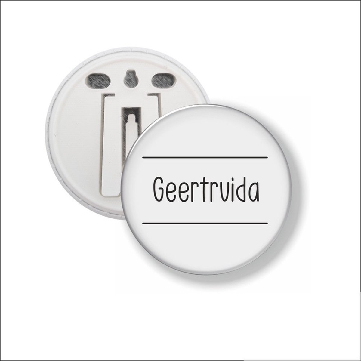 Button Met Clip 58 MM - Geertruida