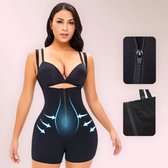 Wow Peach - High Waist Tummy Control Butt lift String - Body Shaper - Waist Support - Corrigerend Ondergoed - Afslank - High Waist - Buttlift - Zwart - X-Large