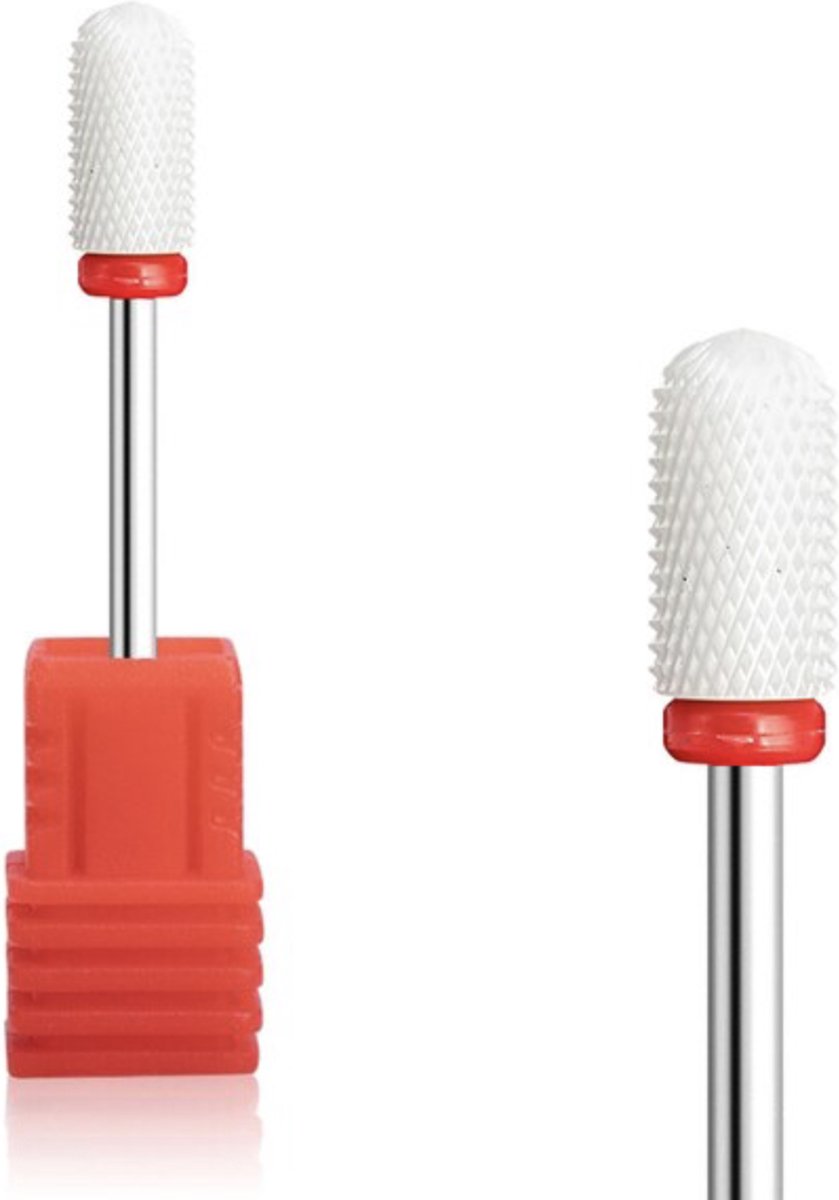 Callance Keramische Bitje Nagel Frees Rood Rond (fijn) - nagelfrees - bit - bitje - frees - pedicure - manicure - nagels - nagelstyliste - kunstnagels - acryl - gel - gelpolish