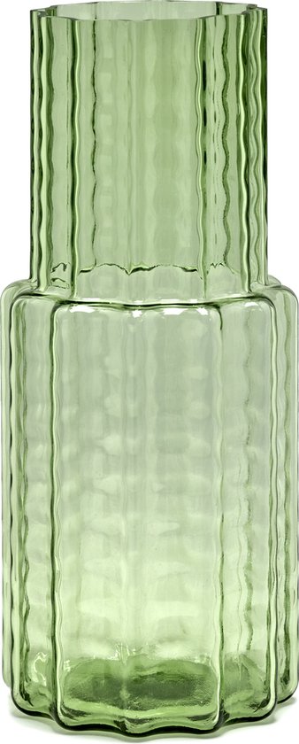 Serax Vaas "Green Wave" Groen D 16 cm H 35 cm