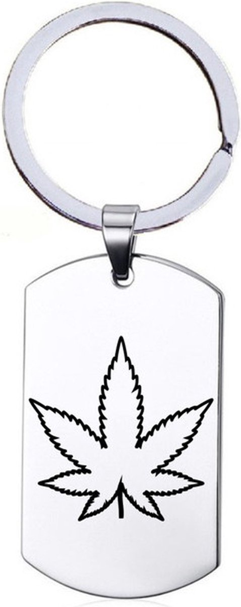Sleutelhanger RVS - Weed