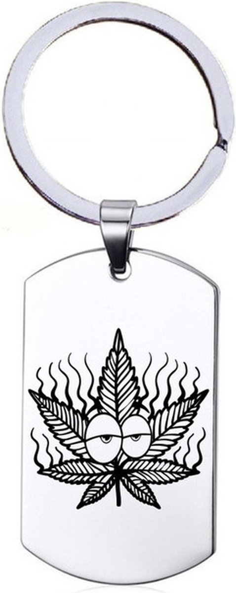 Sleutelhanger RVS - Weed
