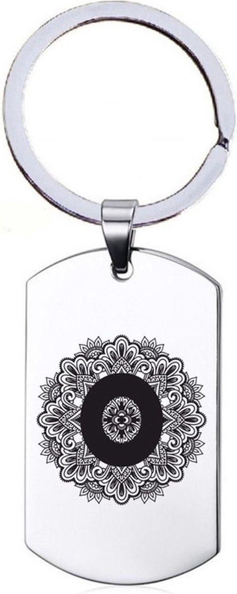 Sleutelhanger RVS - O Mandala