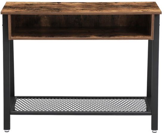 Consoletafel, haltafel, Smalle entreetafel met lade, 190x35x145cm, Voor Consoletafel, haltafel, Smalle entreetafel met lade, 190x35x145cm, Voor