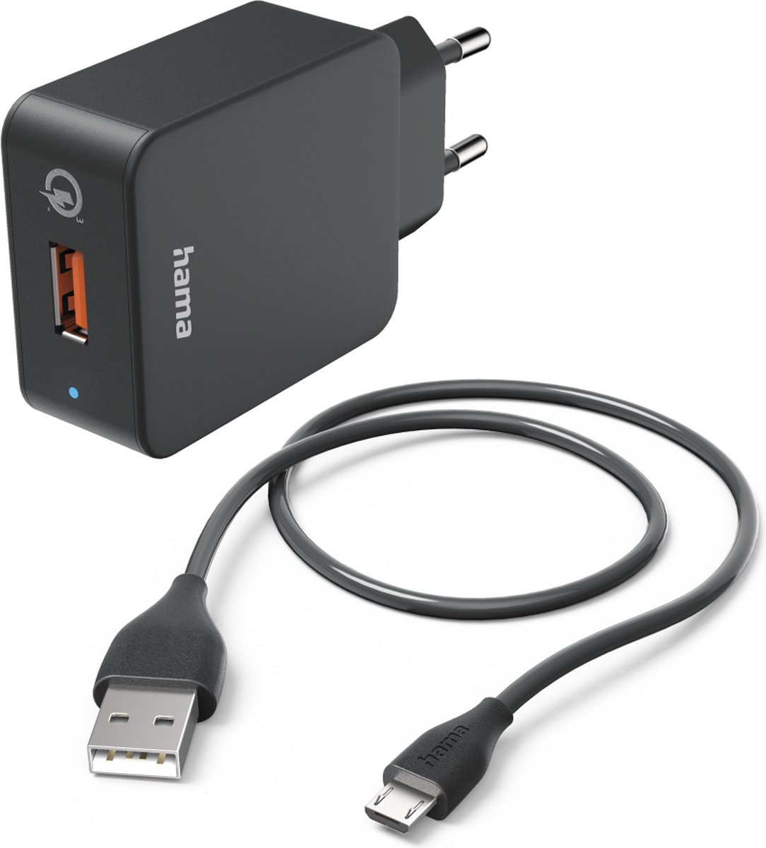 Hama 00201621 oplader voor mobiele apparatuur Smartphone, Tablet Zwart AC Snel opladen Binnen