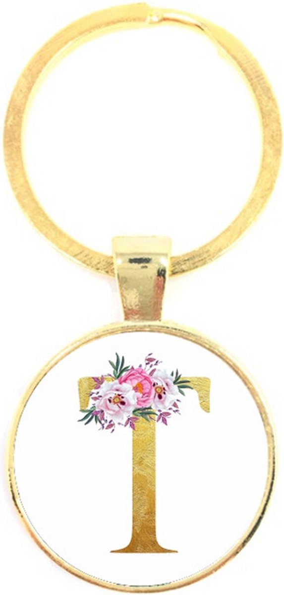 Sleutelhanger Glas - T