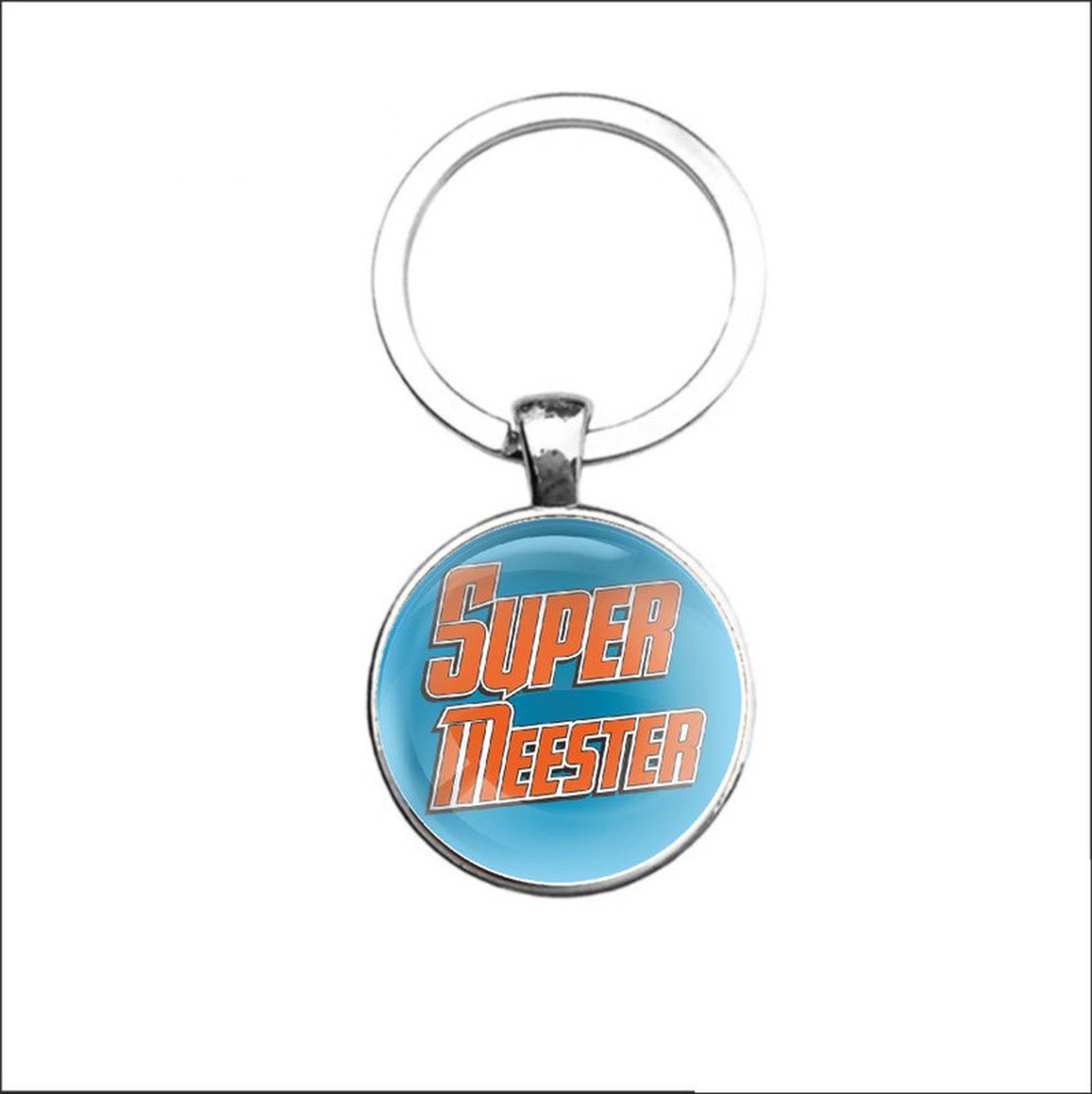 Sleutelhanger Glas - Super Meester