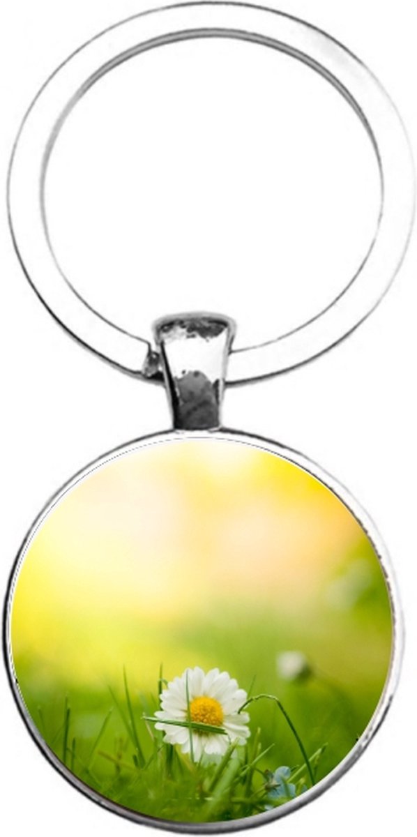 Sleutelhanger Glas - Bloem