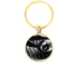 Sleutelhanger Glas – Koptelefoon DJ