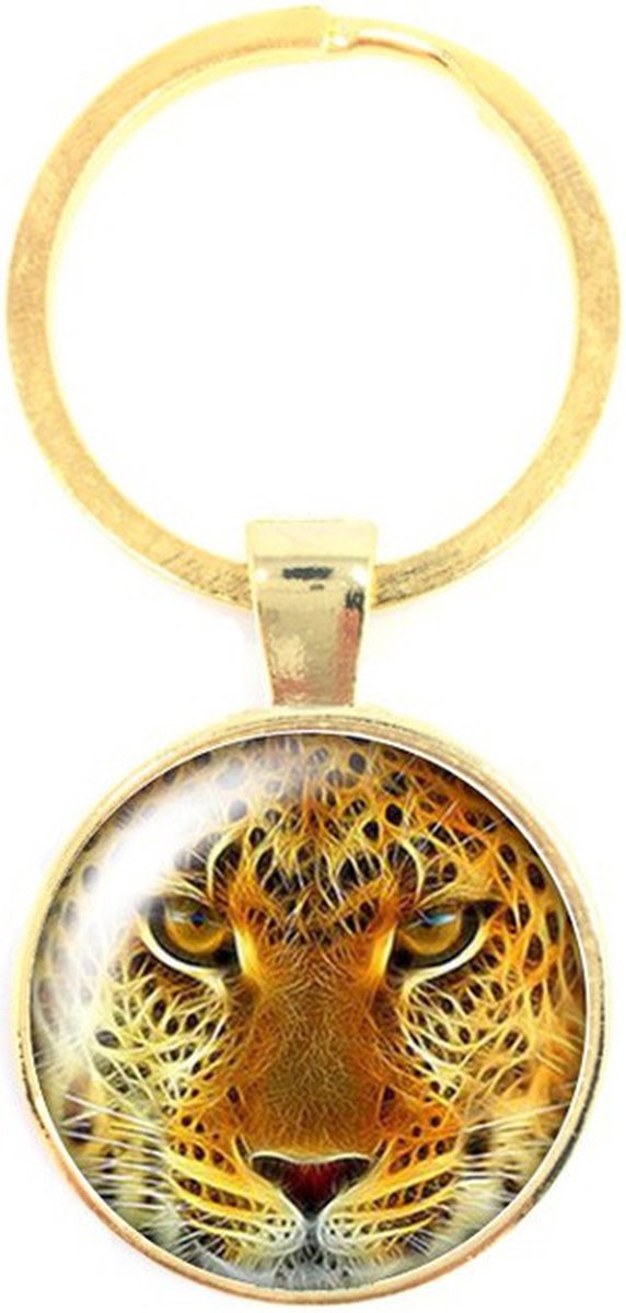 Sleutelhanger Glas - Tijger