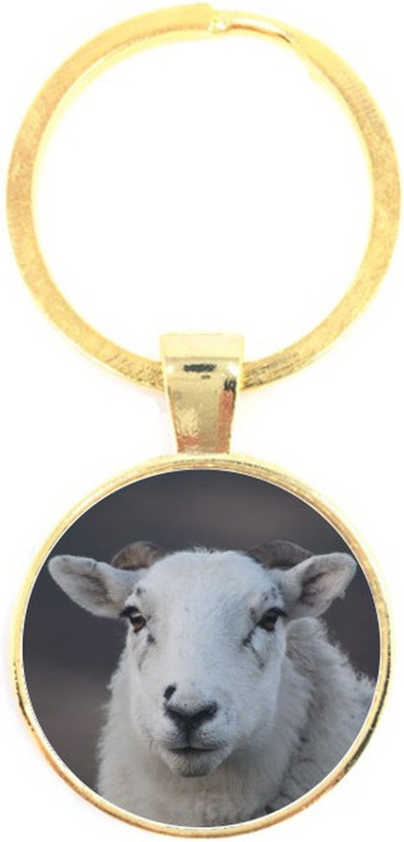 Sleutelhanger Glas - Schaap