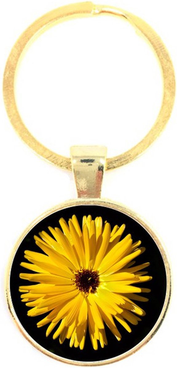 Sleutelhanger Glas - Bloem