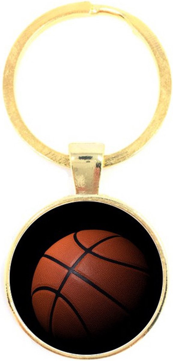 Sleutelhanger Glas - Basketbal