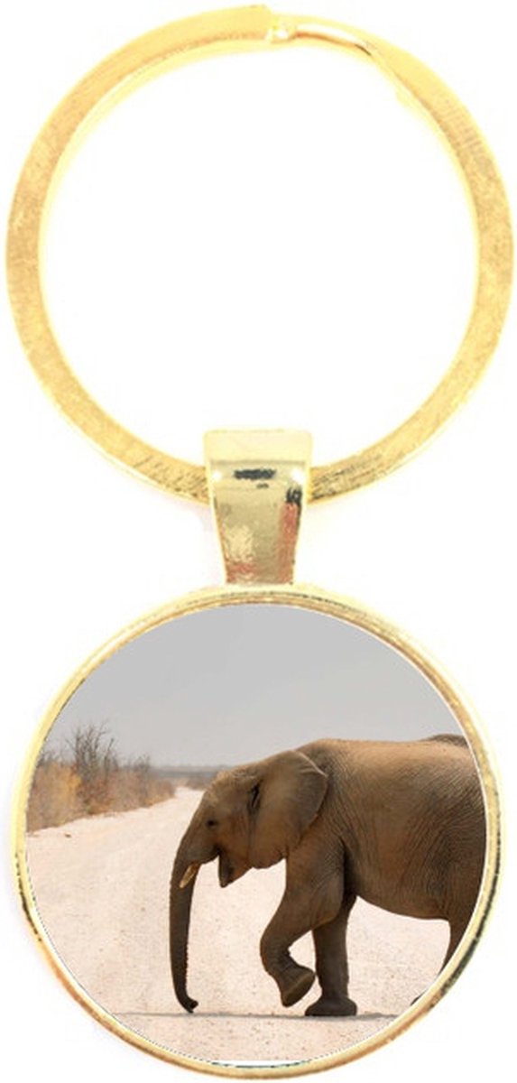Sleutelhanger Glas - Olifant