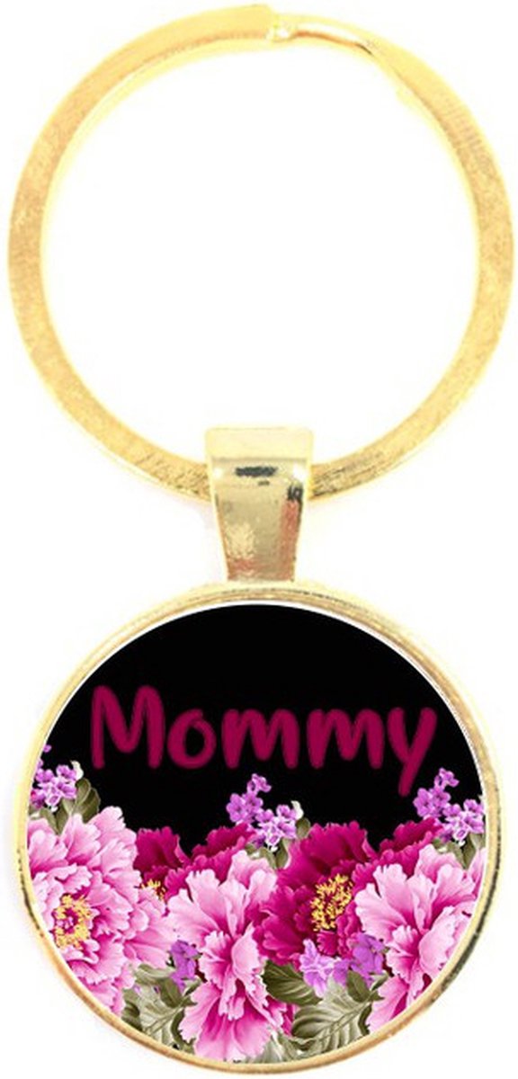 Sleutelhanger Glas - Mommy
