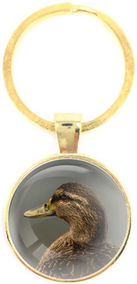 Sleutelhanger Glas - Eend