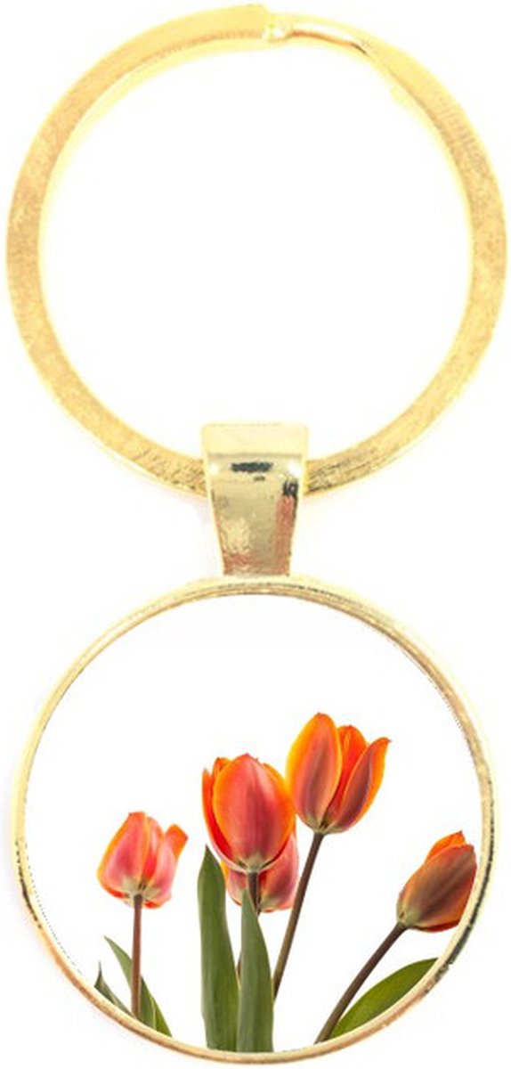 Sleutelhanger Glas - Tulpen