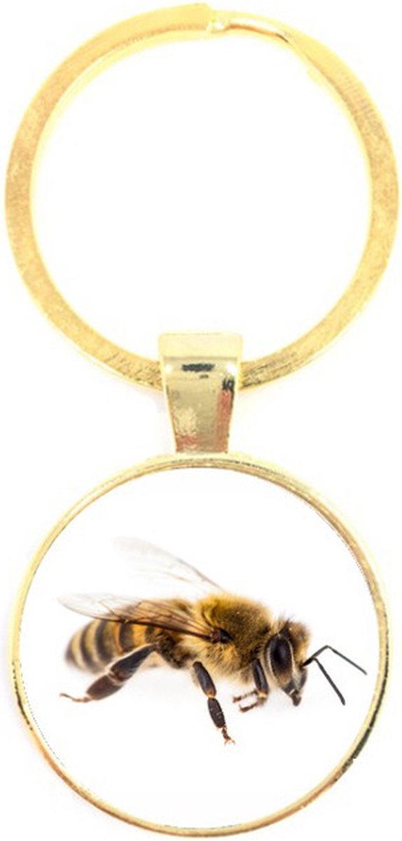 Sleutelhanger Glas - Bij