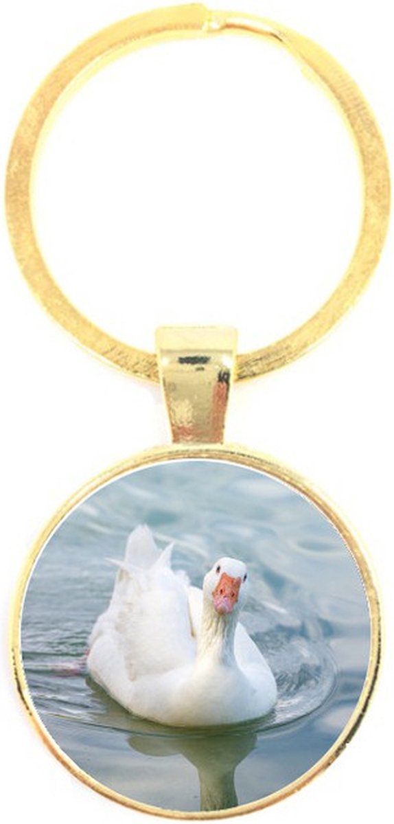 Sleutelhanger Glas - Eend
