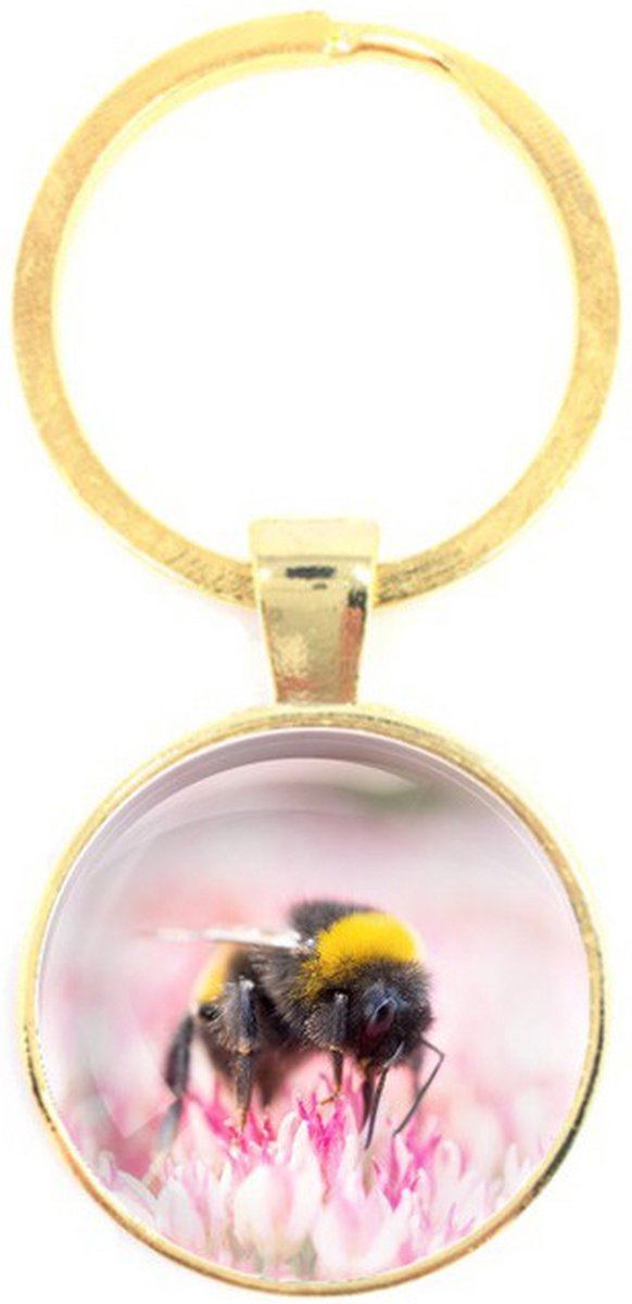 Sleutelhanger Glas - Bij