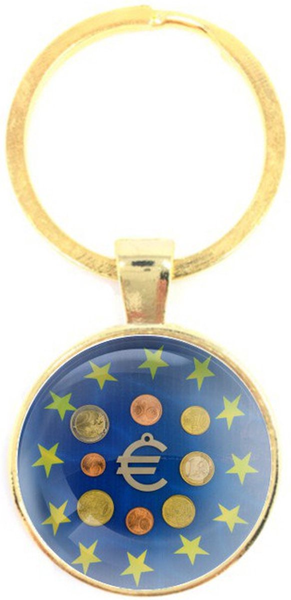 Sleutelhanger Glas - Euro