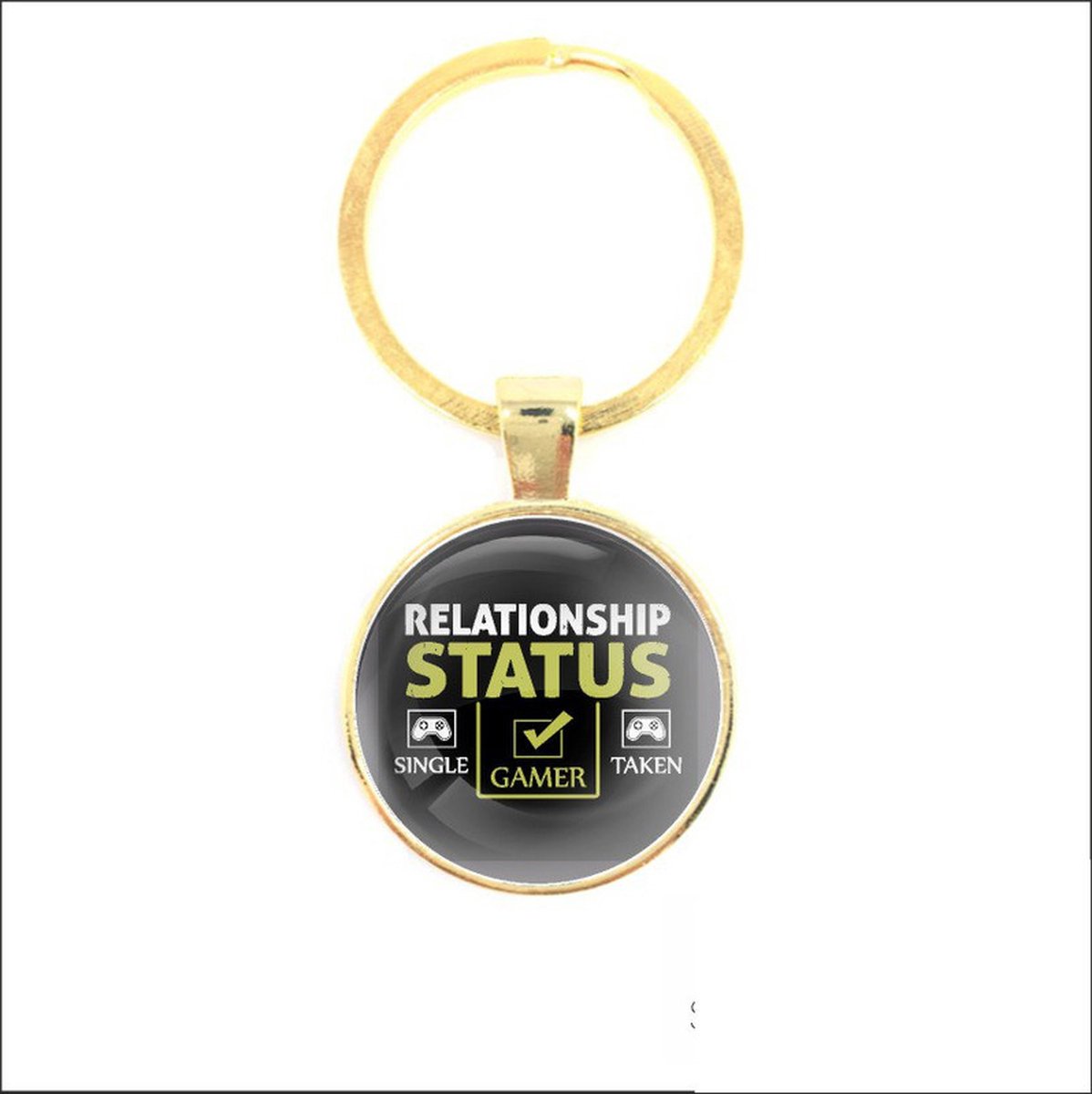 Sleutelhanger Glas - Gamer