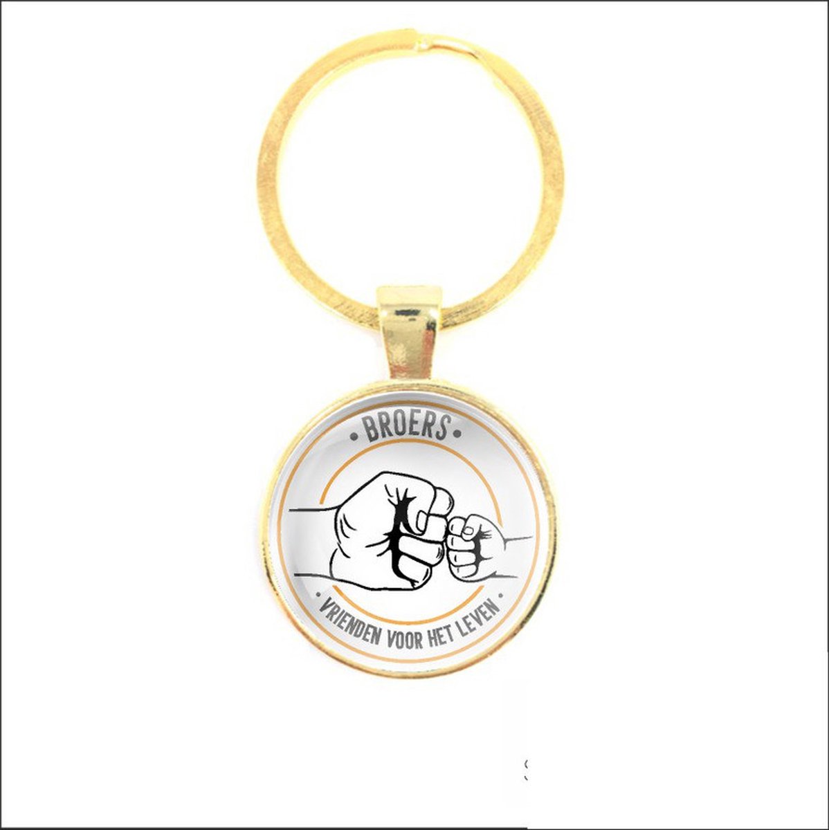 Sleutelhanger Glas - Broers