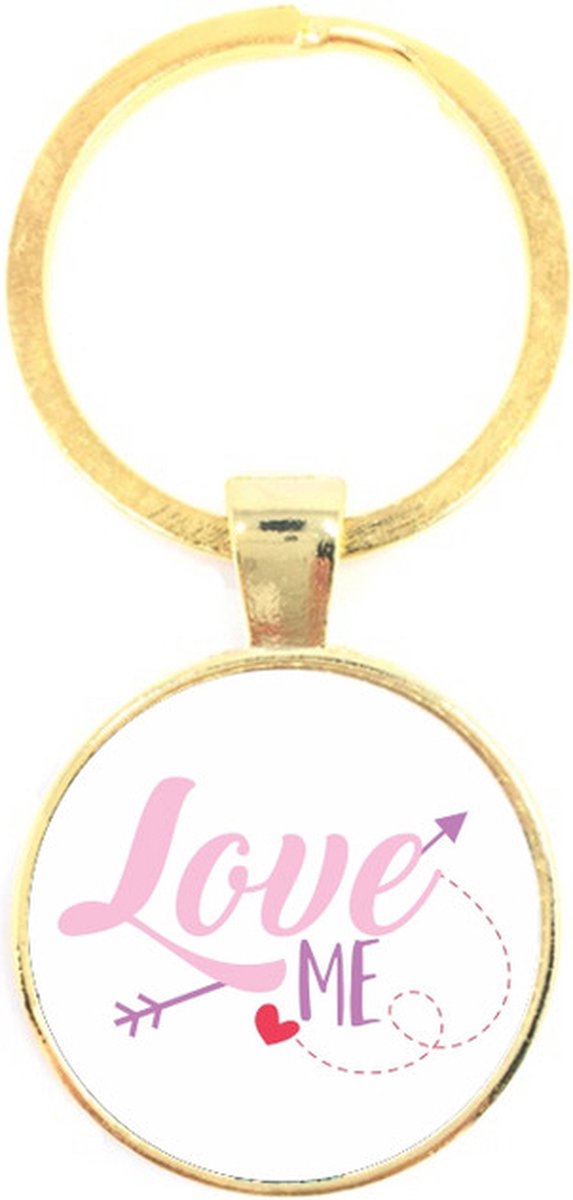 Sleutelhanger Glas - Love Me