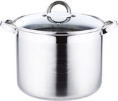 Marmite à soupe en acier inoxydable de Luxe Oneiro - 9,5 litres - ø26 x H 19 cm - cuisine - salle à manger - cuisine - poêle - induction - gaz - casseroles - poêles