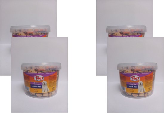 Timo Koekjes All-In Mix Emmer - Hondensnacks - 4 x Mix 1.3 kg