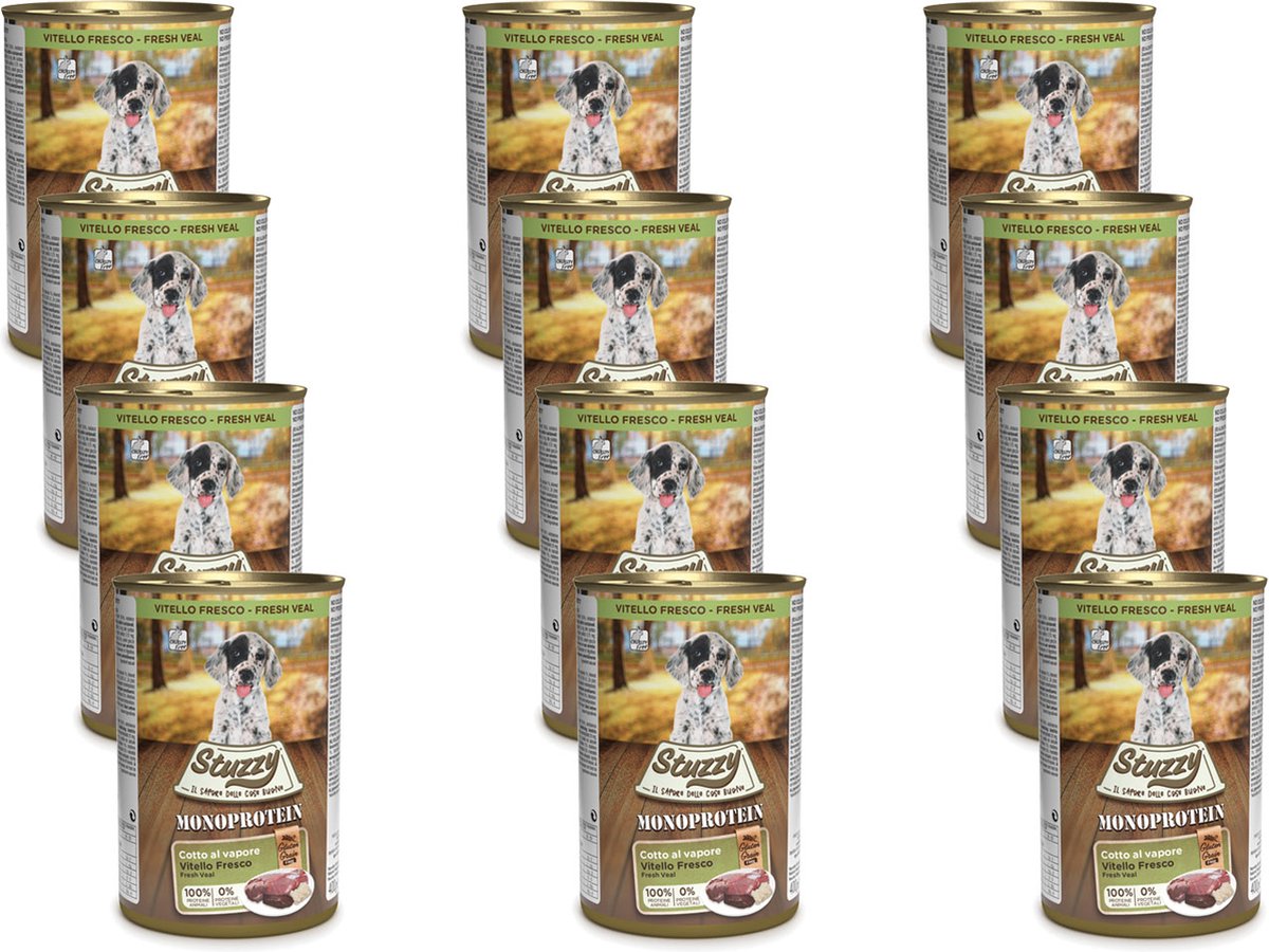 Stuzzy Stuzzy Blik Puppy - Hondenvoer - 12 x Kalfsvlees 400 g