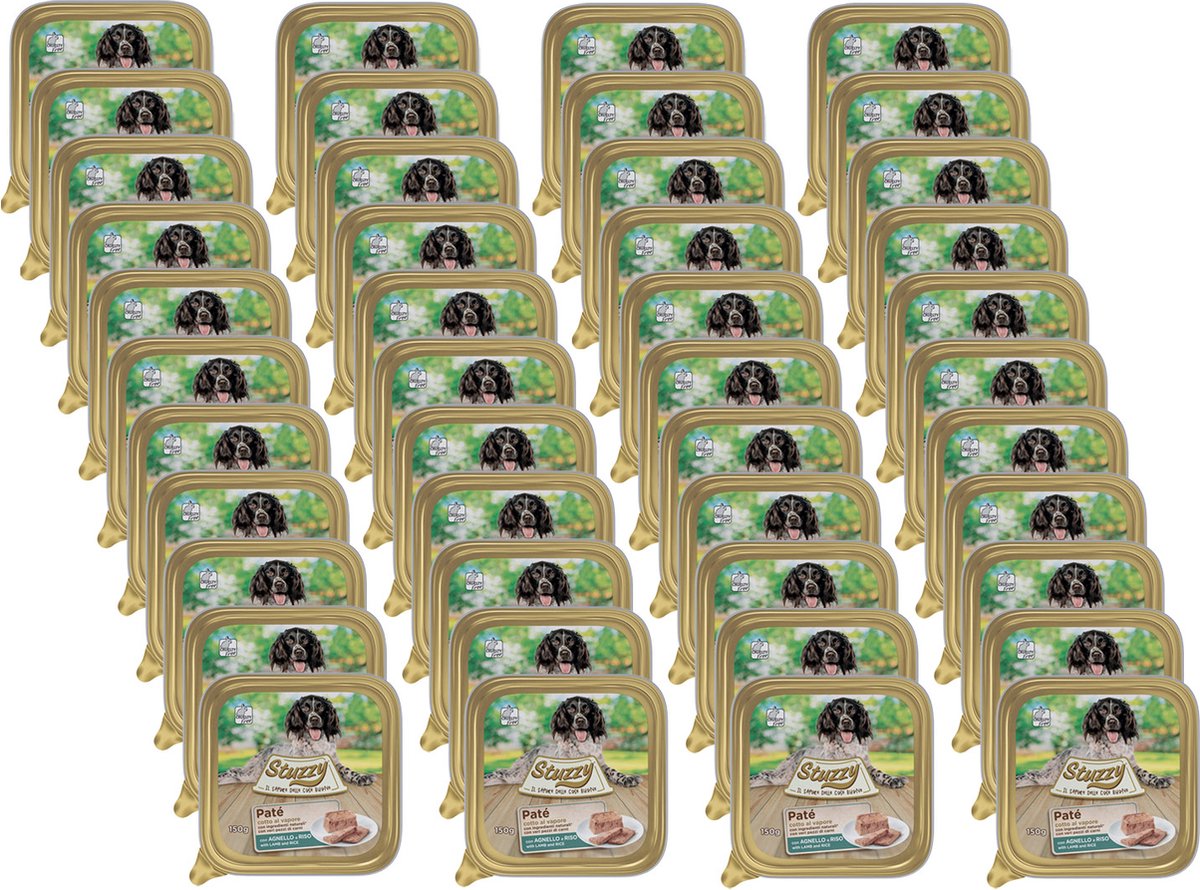 Mister Stuzzy Mister Stuzzy Dog Paté 150 g - Hondenvoer - 44 x Lam&Rijst