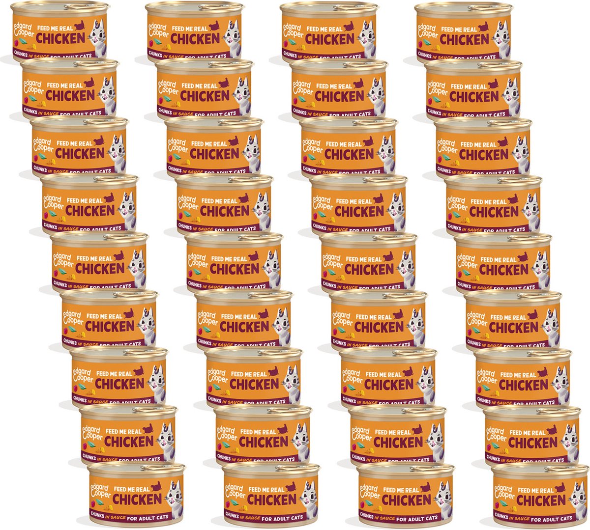 Edgard & Cooper Edgard & Cooper Adult Chunks 85 g - Kattenvoer - 36 x Kip