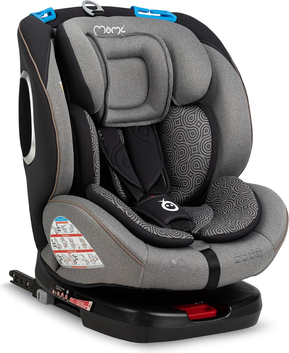 Joie i-Spin 360 Autostoel, R129, i-Size, ISOFIX, 360° draaibaar, Zijbescherming – Vanaf geboorte tot 4 jaar (40–105 cm), thunder
