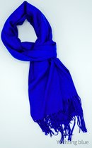 Sjaal - heren sjaal - dames sjaal - Cashmere - Kobalt kleur - wol  - kado dames- kado heren - unisex sjaal - Najaar -