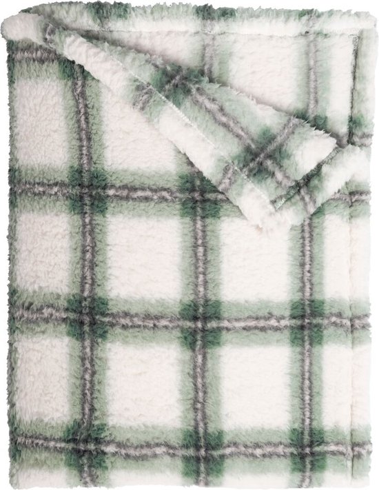 Maxi plaid en polyester 150x200 cm TANUKI fausse fourrure jaune foin Maxi plaid en polyester 150x200 cm TANUKI fausse fourrure jaune foin