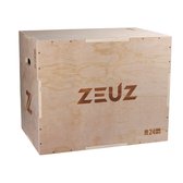 ZEUZ® Houten Plyo Box – Box Jump - voor Fitness & Crossfit – 3 Hoogtes in 51, 61 & 76 CM – 20, 24, 30 Inch